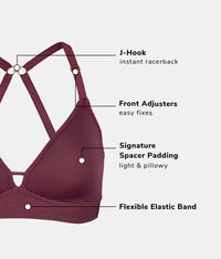 The Spacer Bra: Plum