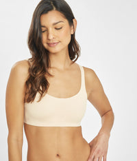 Toasted almond sleek scoop bralette | LIVELY bralettes
