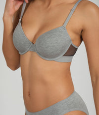 The All-Day T-Shirt Bra: Heather Gray