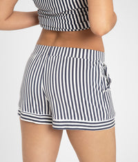 The All-Day Lounge Short: Mini Stripe Print