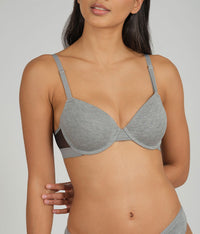 The All-Day T-Shirt Bra Bundle: Toasted Almond/Heather Gray