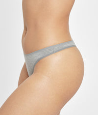 The All-Day Thong 5-Pack: Heather Gray