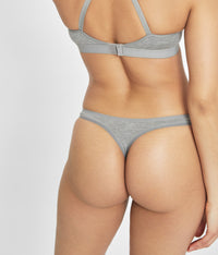 The All-Day Thong 5-Pack: Heather Gray