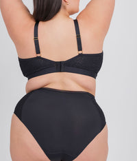 The Palm Lace Busty Bralette: Jet Black