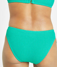 The Swim Ruched Bikini Bottom: Aquamarine