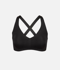 The Sleek Crossback Bralette: Jet Black