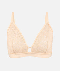 The Palm Lace Busty Bralette: Toasted Almond