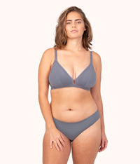 The Busty Maternity Bralette: Smoke