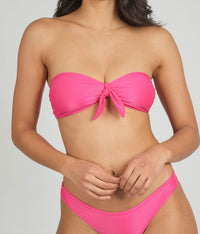 The Swim Ribbed Cheeky Bottom: Magenta