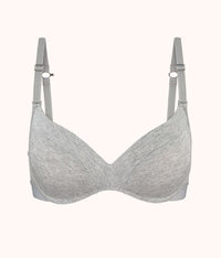The All-Day No-Wire Push-Up: Heather Gray - front
