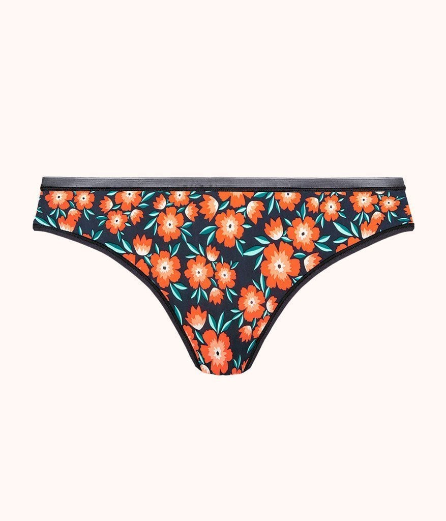 The No Show Thong: Poppy Floral