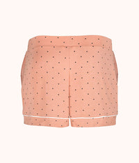 The All-Day Lounge Short: Pepper Dot/Shell Pink
