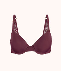 The T-Shirt Bra: Plum - front