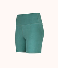 green biker shorts