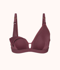 The Busty Nursing Bralette: Plum