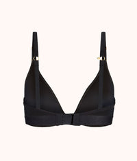 The Flex No-Wire Bra: Jet Black - back