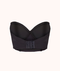 The Low Back Strapless: Jet Black