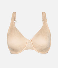The Smooth Lace Minimizer Bra: Toasted Almond