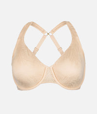 The Smooth Lace Minimizer Bra: Toasted Almond