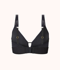 black deco mesh bralette