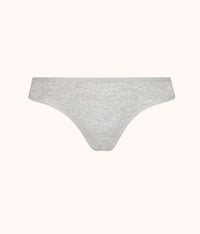 cotton thong heather gray