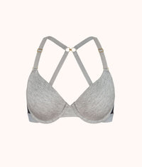 The All-Day T-Shirt Bra: Heather Gray - front