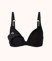 black maternity bra
