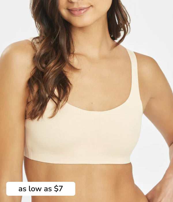 Shop Pink Long Lined Lace Bralette by LIVELY | WearLIVELY comfy Bralettes