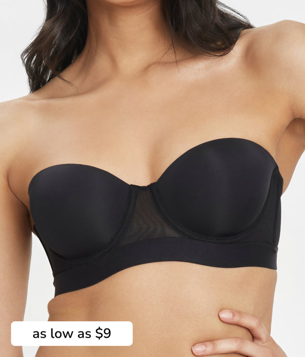 Shop jet black smooth strapless by LIVELY