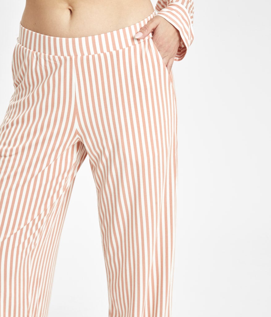 The All-Day Lounge Pant: Shell Pink Stripe