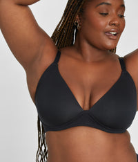 Shop All-Day Plunge No-Wire Bra in Jet Black by LIVELY