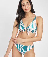 The Swim Plunge Bralette: Paint Brush