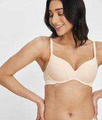 All-Day No-Wire Push-Up Bra Bundle: Toasted Almond/Heather Gray
