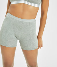 Soft, Comfy Heather Grey All Day Boy Short | LIVELY Undies