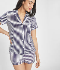 The All-Day Lounge Short: Mini Stripe Print