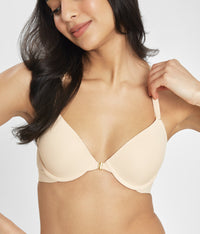 The Front Close T-Shirt Bra: Toasted Almond