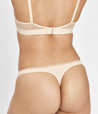 The No Show Thong: Toasted Almond