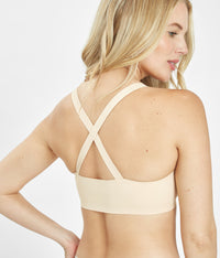 The Sleek Crossback Bralette: Toasted Almond