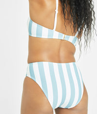 The Plunge Bralette & Bikini Swim Bundle: Cabana Stripe