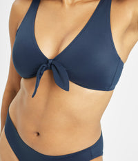 The Swim Plunge Bralette: Navy
