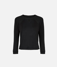 relaxed narrow fit in jet black pullover from LIVELY