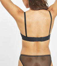 The Low Back Bralette: Jet Black