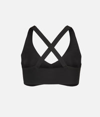 The Sleek Crossback Bralette: Jet Black