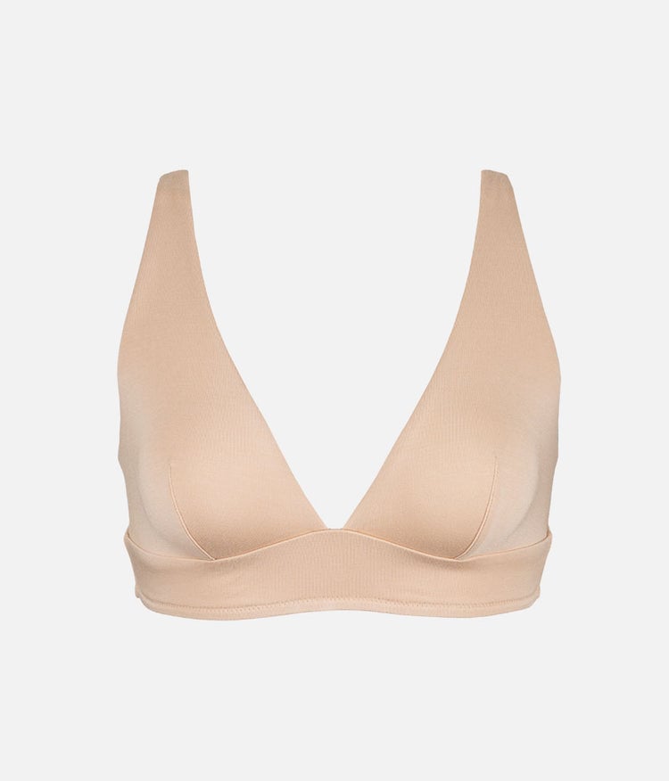 The All-Day Plunge Bralette: Toasted Almond | LIVELY