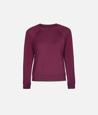 The All-Day Crew Long-Sleeve: Plum