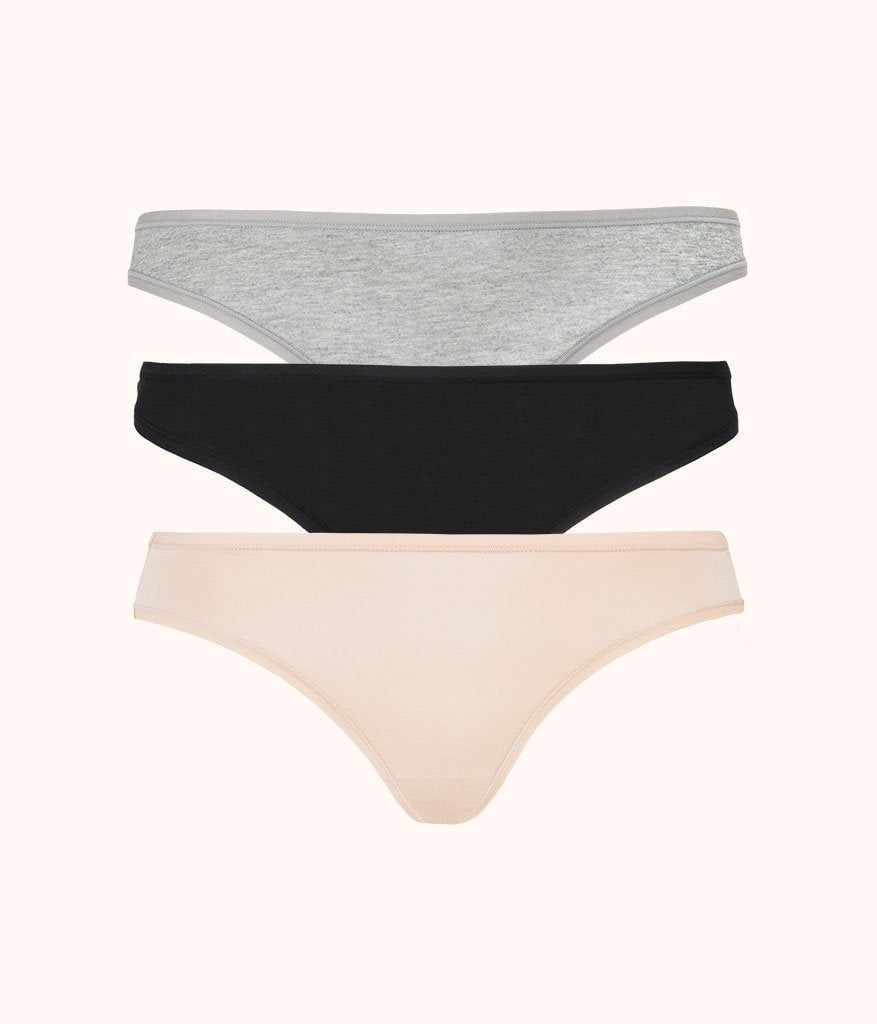The All-Day Thong Bundle: Heather Gray/Jet Black/Toasted Almond