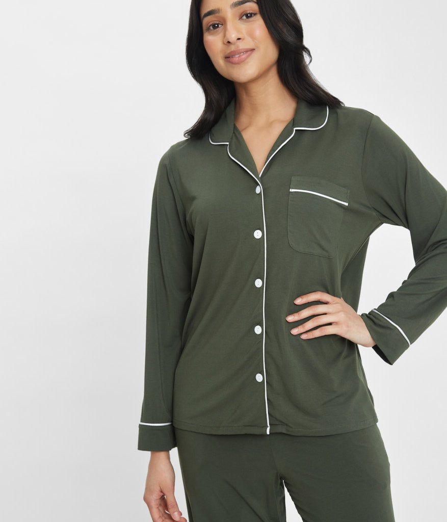 The All-Day Lounge Shirt: Rich Olive