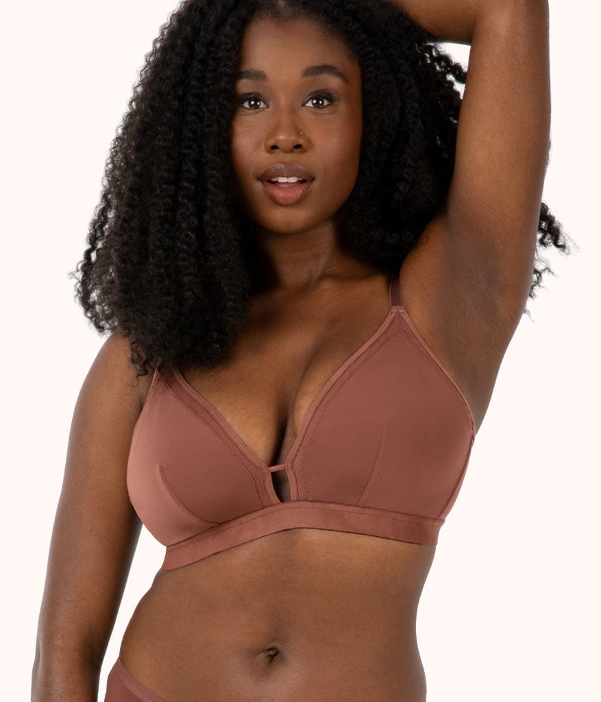 Shop The Palm Lace Busty Bra Related - Toasted Almond