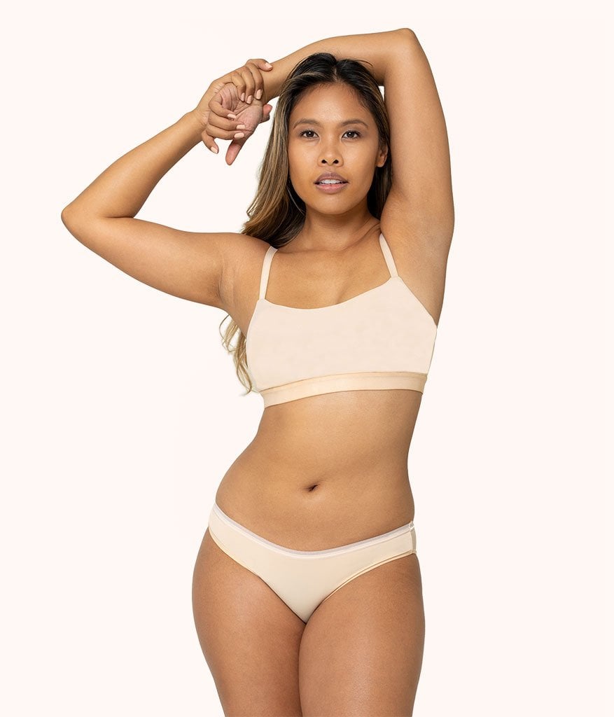 The Eco Straight Up Bralette: Toasted Almond
