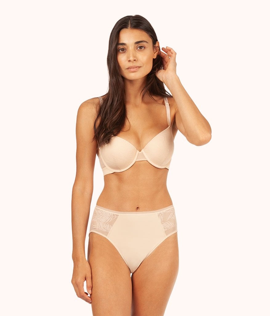 The Smooth Lace T-Shirt Bra: Toasted Almond